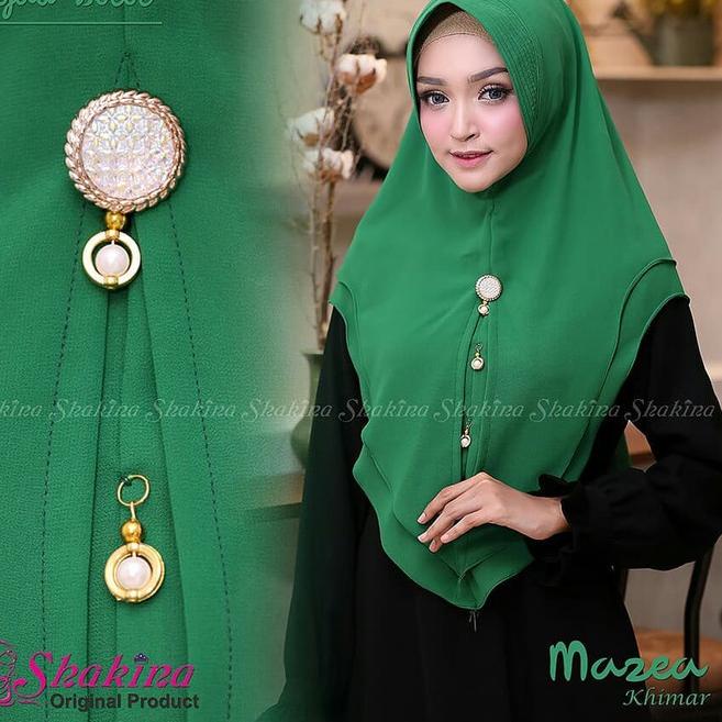 Fashion Muslim Jilbab Hijab Instan Khimar Mazea Khimar Syari Pesta
