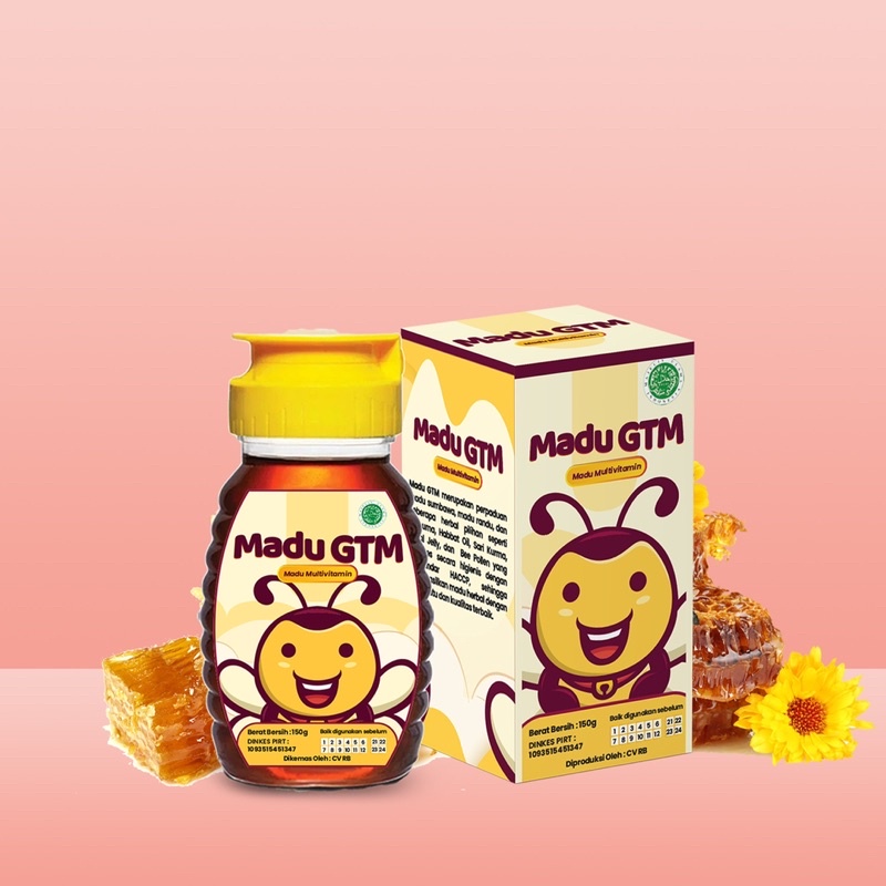 

Madu GTM-Madu Penambah Nafsu Makan-Original-Membantu Mengatasi GTM 150g