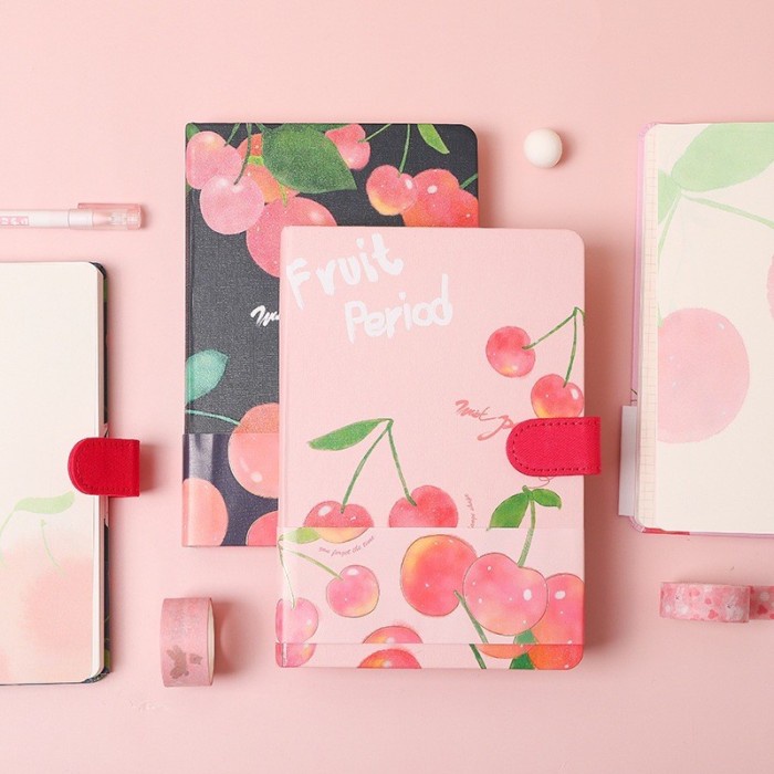 

Note Pink Peach And Cherry Notebook / Notebook Planner / Buku Agenda