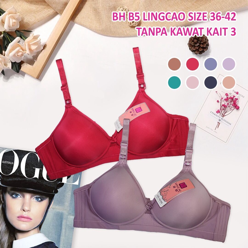 vella&amp;co | BRA BH Tanpa Kawat Busa Sedang 34-40