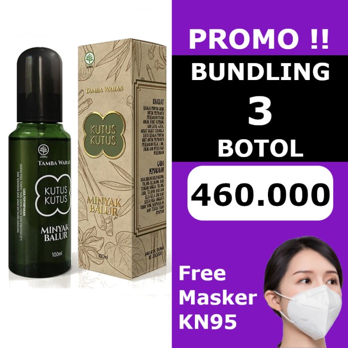 minyak kutus kutus original