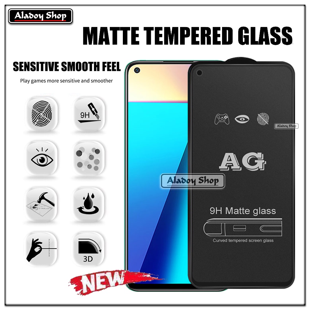 Infinix Note 7 PAKET 2IN1 Tempered Glass Matte Anti Glare Full Layar dan Tempered Glass Kamera