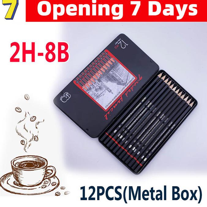

TERLARIS 12 pcs Pensil gambar sketsa set lengkap 2H H F B HB 2B 3B 4B 5B 6B - 2 /ALAT TULIS AESTHETIC/ALAT TULIS SEKOLAH/ALAT TULIS SET/ALAT TULIS LENGKAP/ALAT TULIS ANAK/ALAT TULIS LUCU