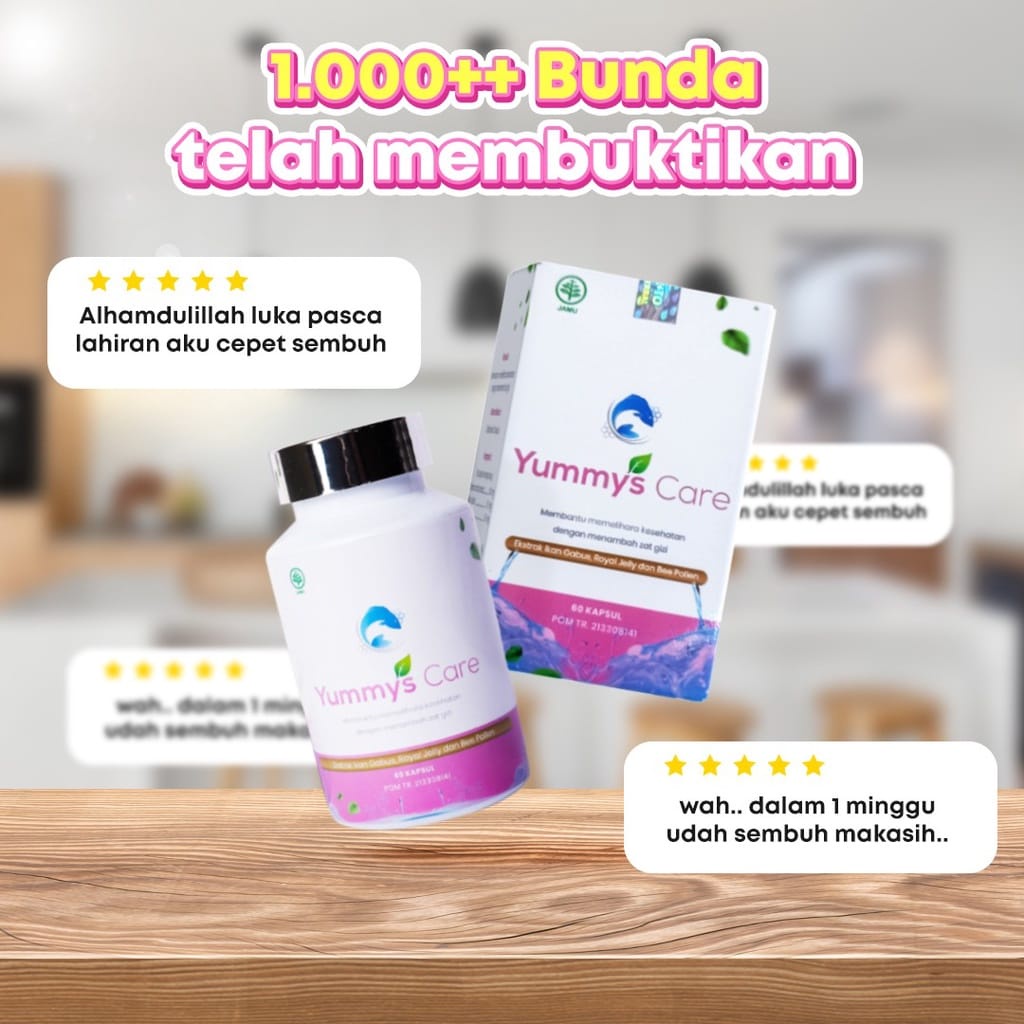 YUMMYSCARE Kapsul Kutuk Dengan Royal Jelly dan Bee Pollen | Obat Luka Pengering Operasi Pasca Melahirkan