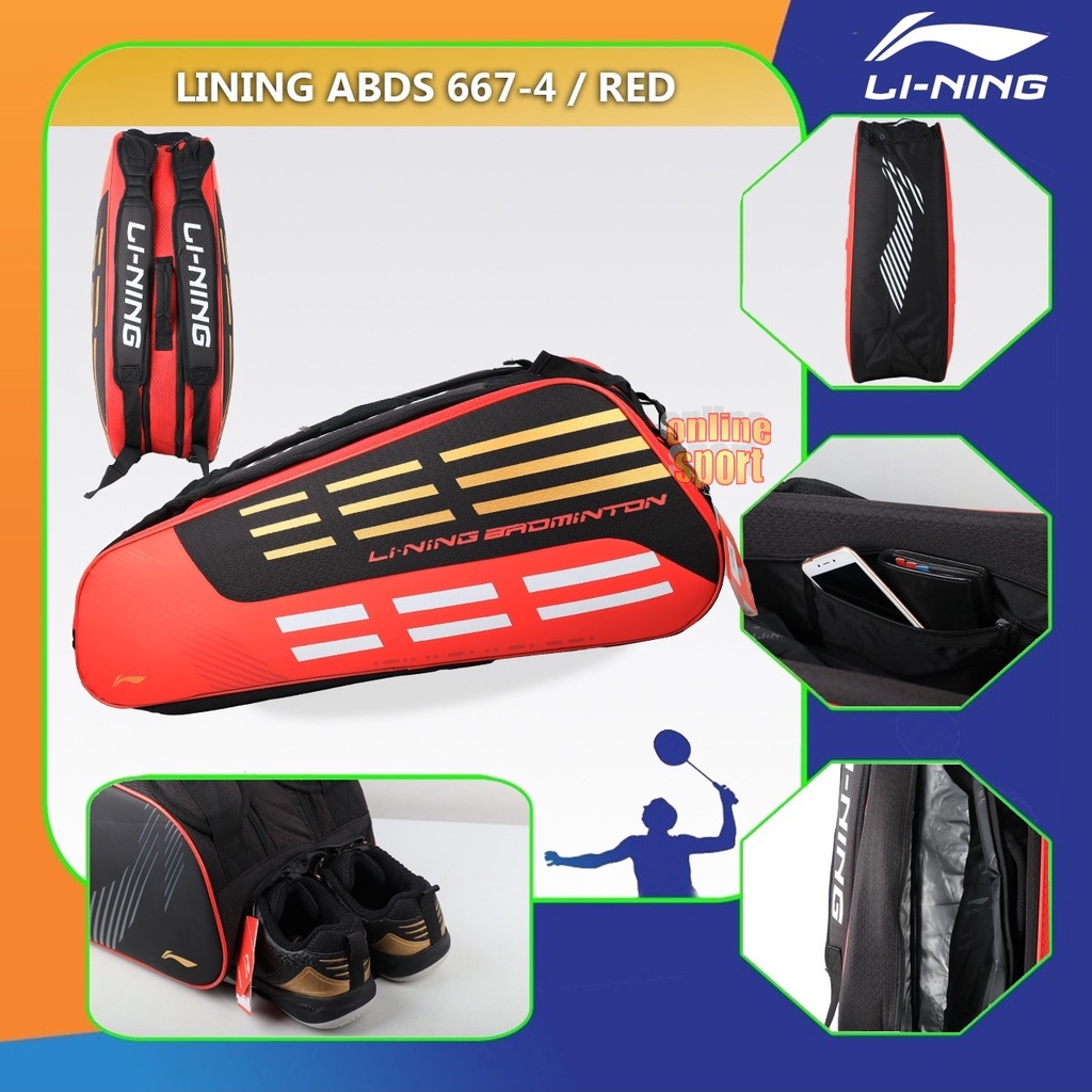 LI NING ABDS 667 Tas Badminton Bags Thermo Guard - Original