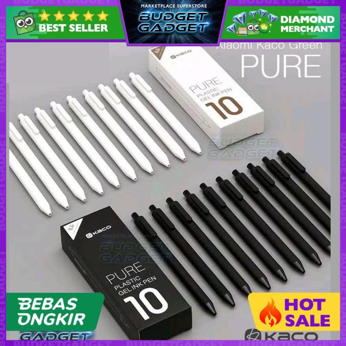 

TERBARU KACO PURE Pena Pulpen Bolpoin Gel 0.5mm 10 PCS - XM0340 (Black Ink) /ALAT TULIS AESTHETIC/ALAT TULIS SEKOLAH/ALAT TULIS SET/ALAT TULIS LENGKAP/ALAT TULIS ANAK/ALAT TULIS LUCU