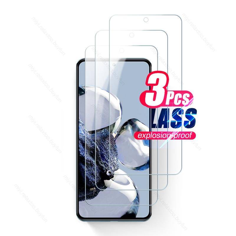 3pcs Pelindung Layar Tempered Glass Untuk Xiaomi 12T Pro Redmi K50 Ultra