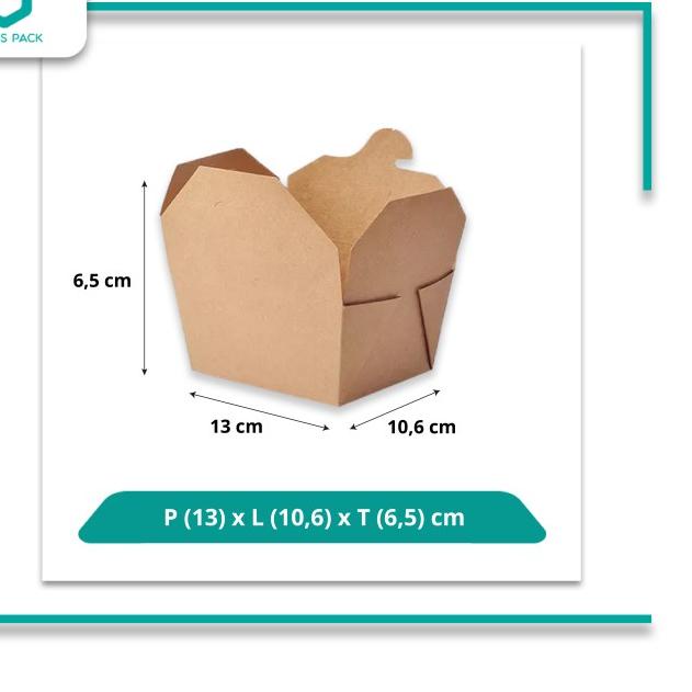 

VirtusPack/Eco Friendly /Paper Lunch Box/ Kraft Deli Box 800 ml / 50ml