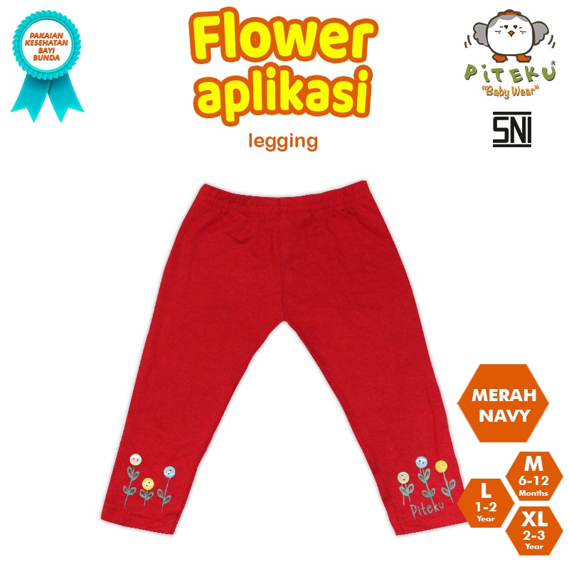 PITEKU CELANA LEGGING ANAK PEREMPUAN LUCU FLOWER