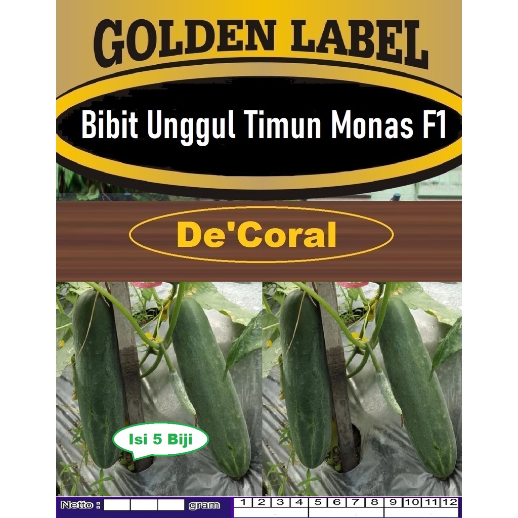 Bibit Unggul Timun Monas F1 | Benih Timun Monas F1| Ketimun Monas