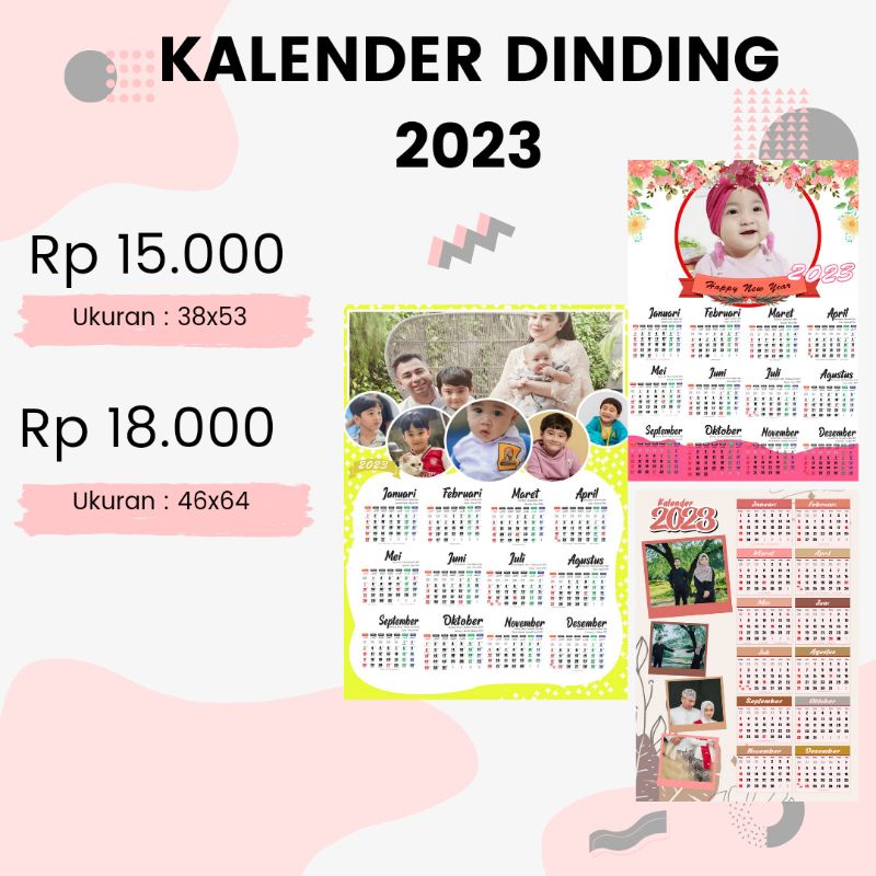 

Kalender Dinding 2023 Custom - polaroid rengel