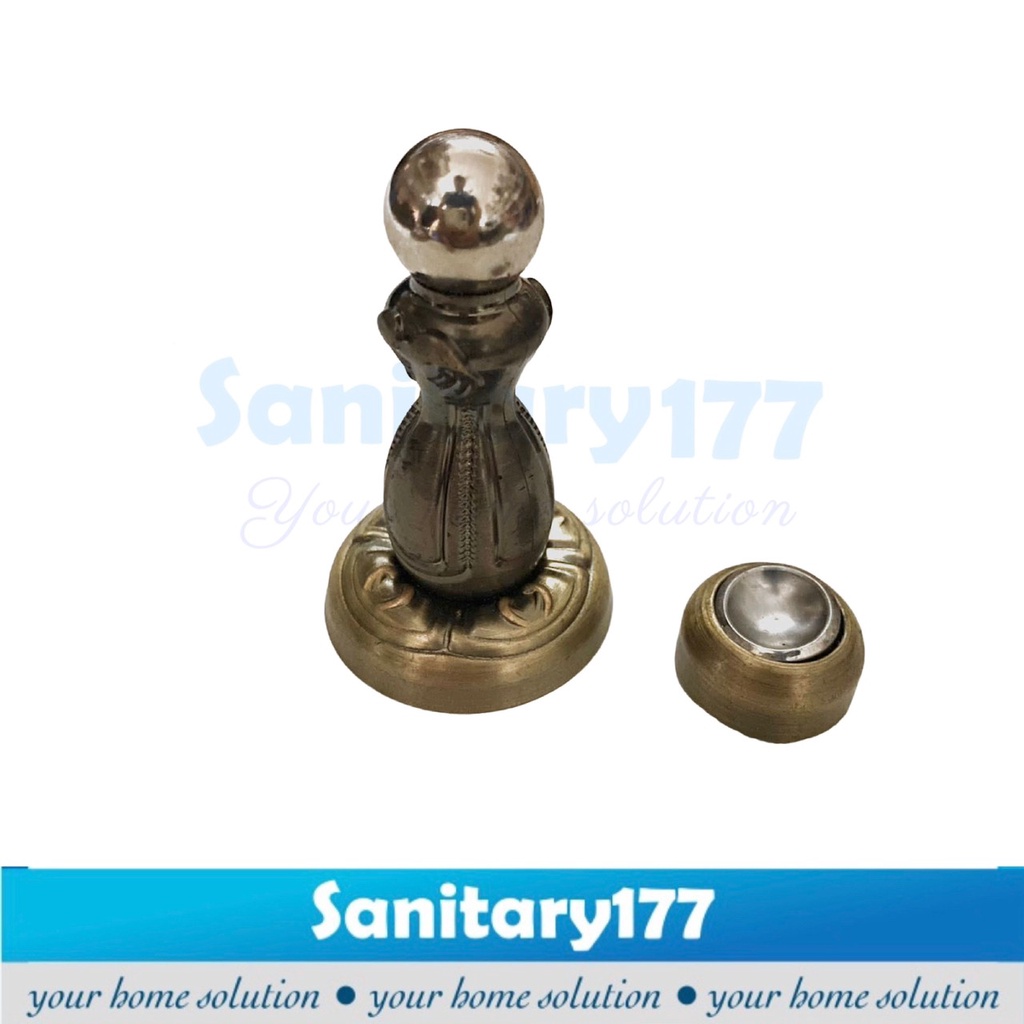 Doorstoper ANTIK stainless - penahan pintu door stop door stopper - magnet pintu stenlis doorstop ganjalan ganjelan antique