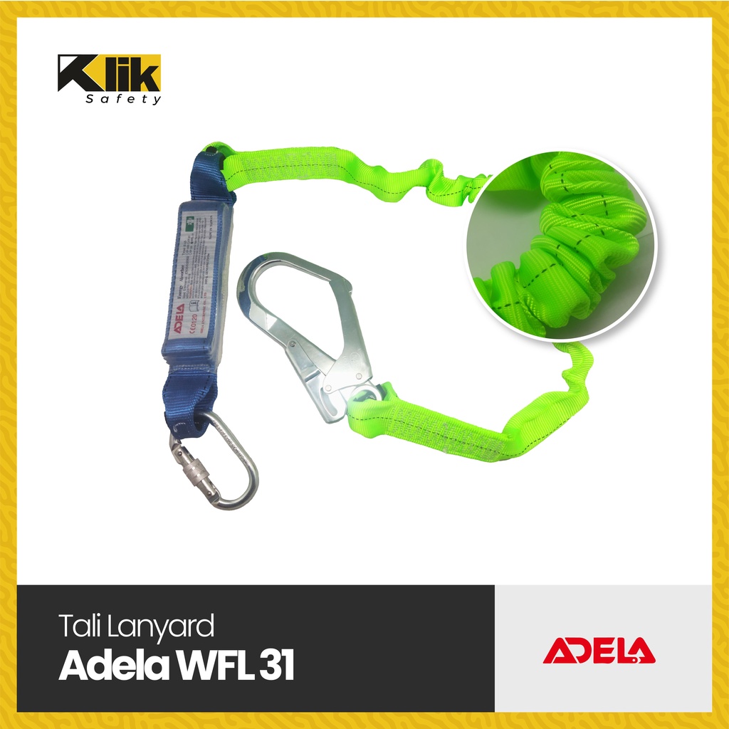 

Tali Lanyard Webbing Absorb Double Big Hook Adela WFL31