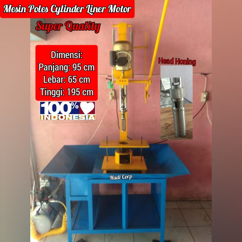 Mesin Poles Liner Motor / Marchine Honing Cylinder Liner
