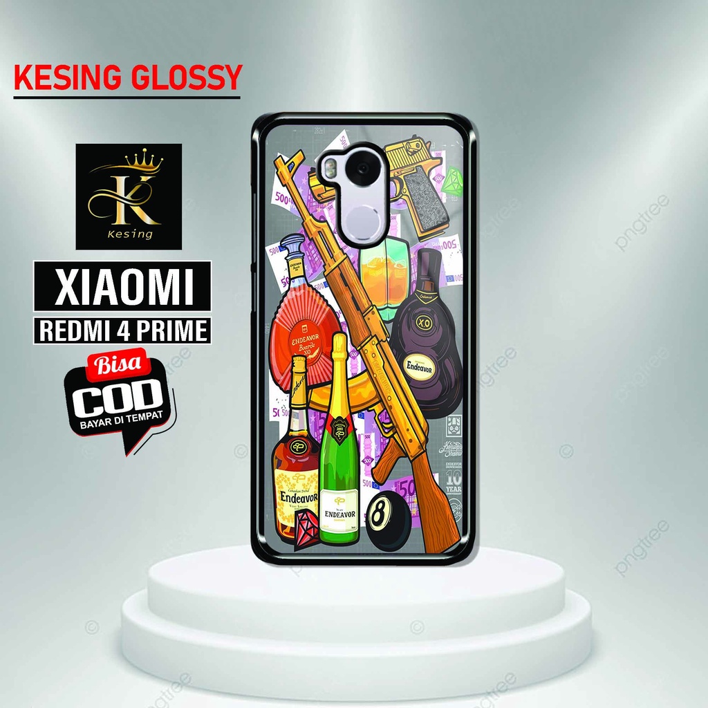 Case Redmi 4 Prime - Case Redmi 4 Prime Terbaru - Hardcase Glossy - Softcase Kaca - Case Redmi 4 Pri