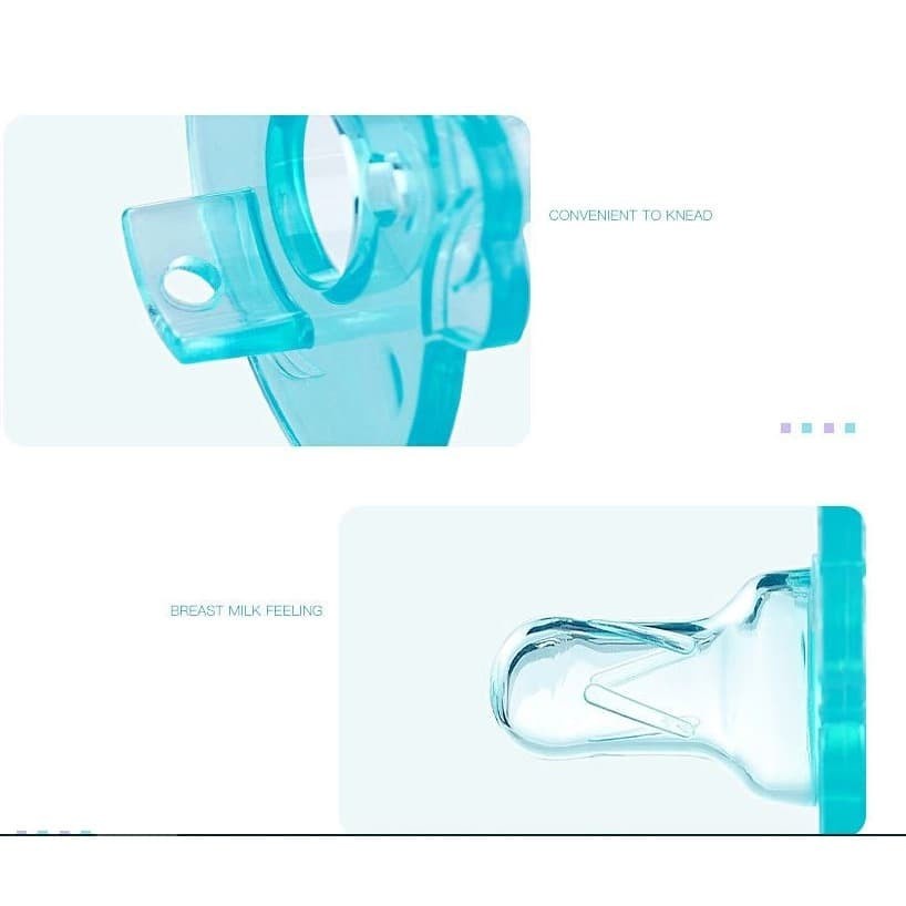 Empeng Bayi Clear Transparant - Dot Bahan Silikon - Dot Bayi Transparant - Dot Bayi Bulat - Dot Bening - Baby Pacifier