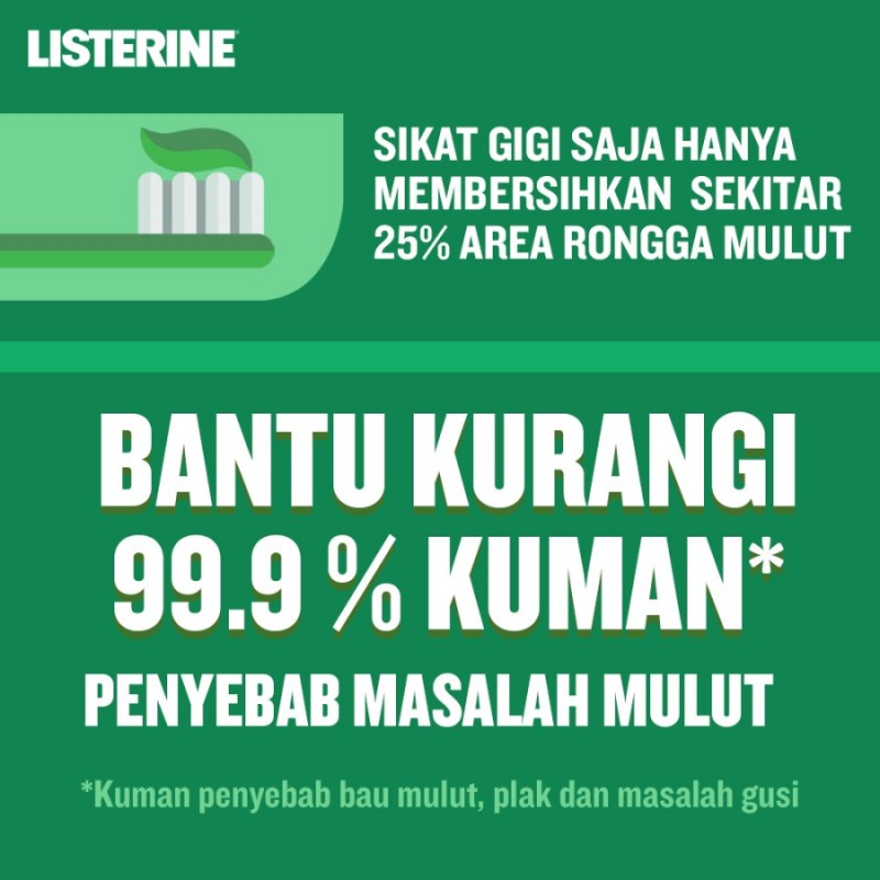 Listerine Antiseptic Mouth Wash Obat Kumur Antiseptik - 100ml
