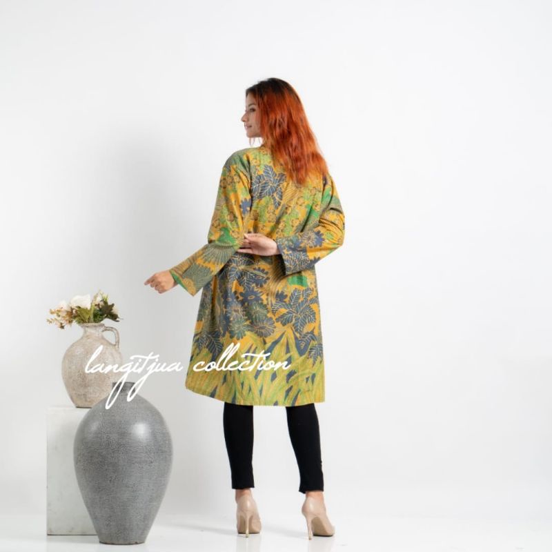 OUTER BATIK BAJU KERJA CARDIGAN SIMPLE | LANGITJUA BATIK SOLO