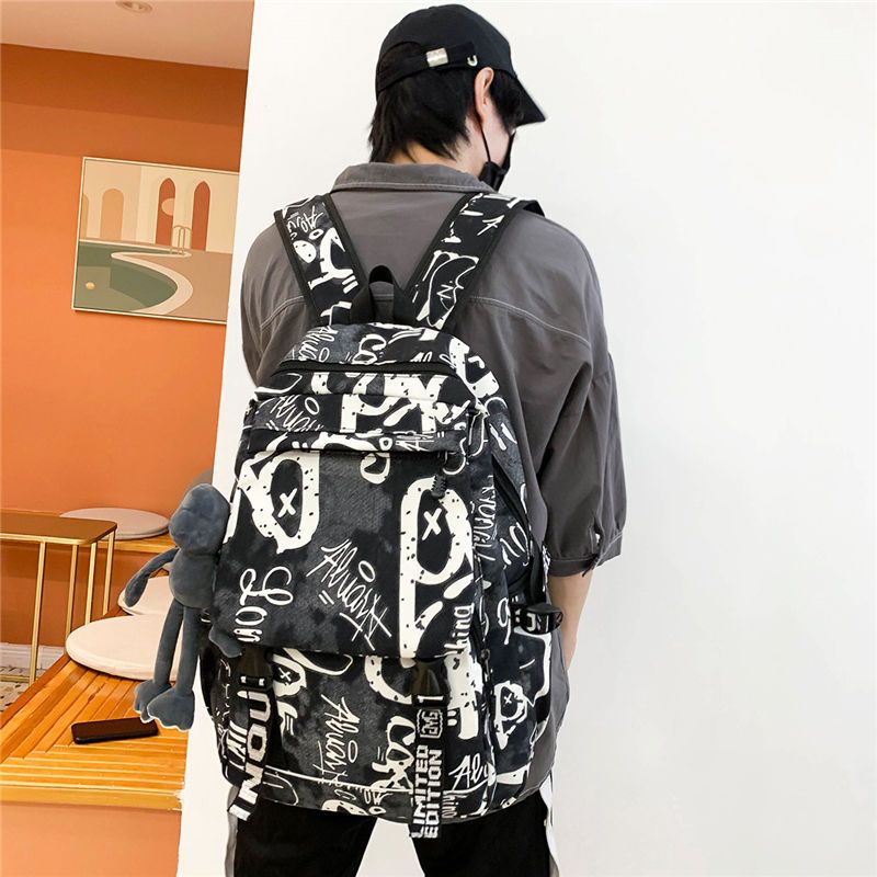 tas ransel import tas slempang emory fashion cewek☜ↂRansel grafiti jalanan trendi versi Korea fashion ransel berkapasitas besar pria dan wanita keren tas sekolah trendi cocok untuk semua