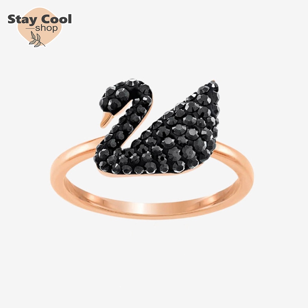 Cincin Titanium Angsa / Aksesoris Fashion Wanita Trendy / Perhiasan Fashion Wanita Mewah Dan Elegan