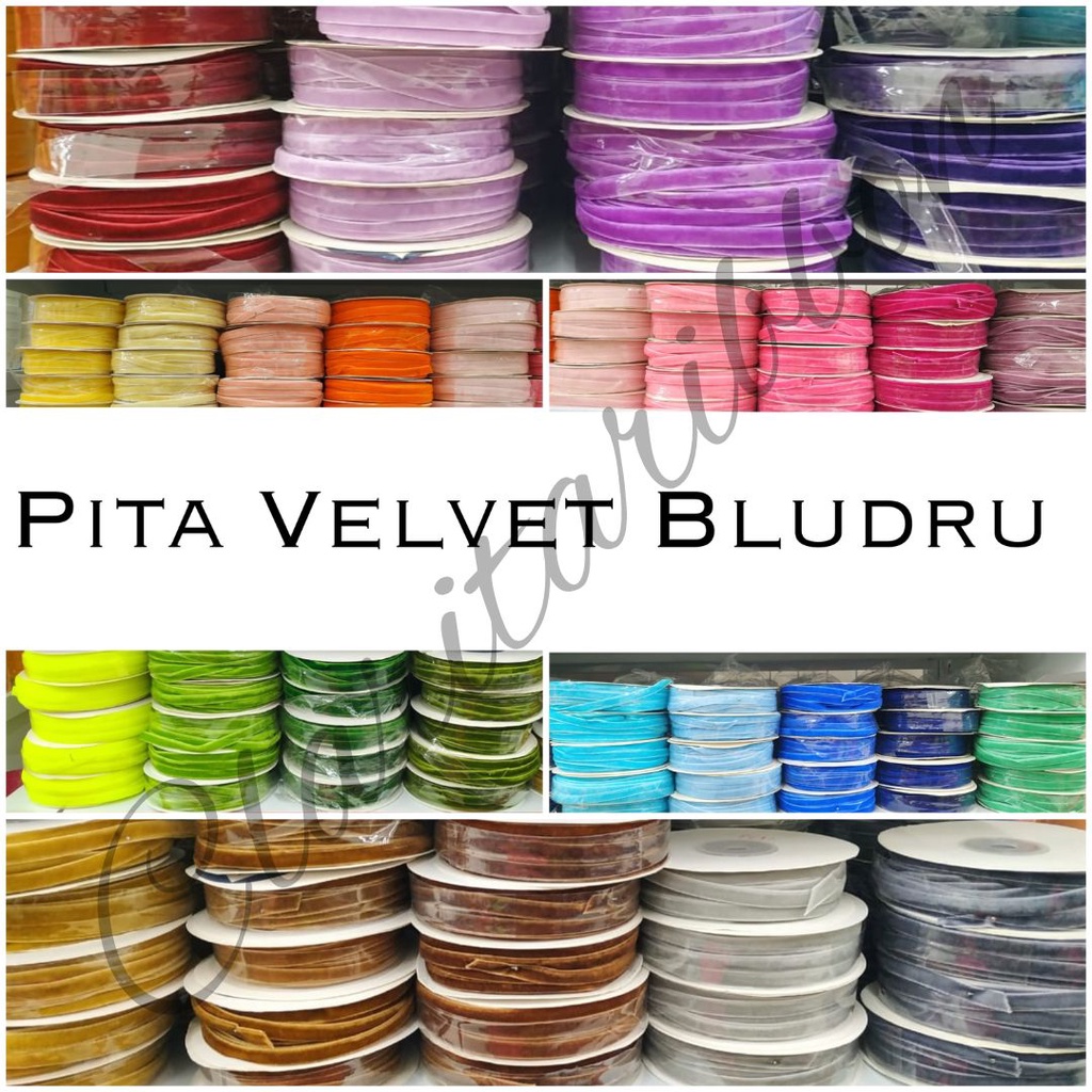 Pita Velvet Pita Bludru 1&quot; inch 2,5cm