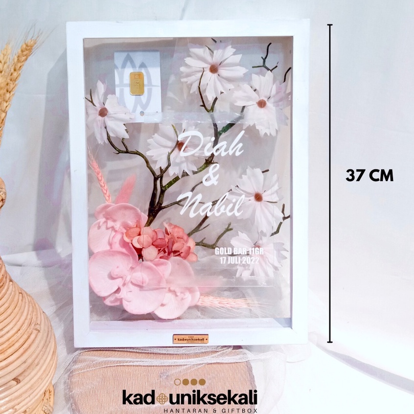 Mahar Pernikahan Soft Sakura Flowers Transparant 3D - Kadouniksekali