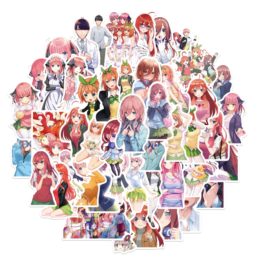 QQ001 – Sticker Stiker Anime Manga Cosplay The Quintessential Quintuplets