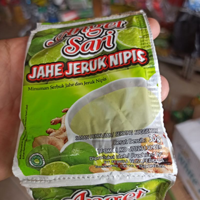 

Minuman Serbuk Instan Anget Sari Jahe Jeruk Nipis Sachet