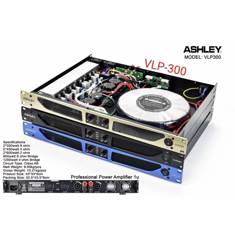 Power ashley vlp 300 original power amplifier ashley vlp300(COD)Power Amplifier Ashley VLP 300 Origi