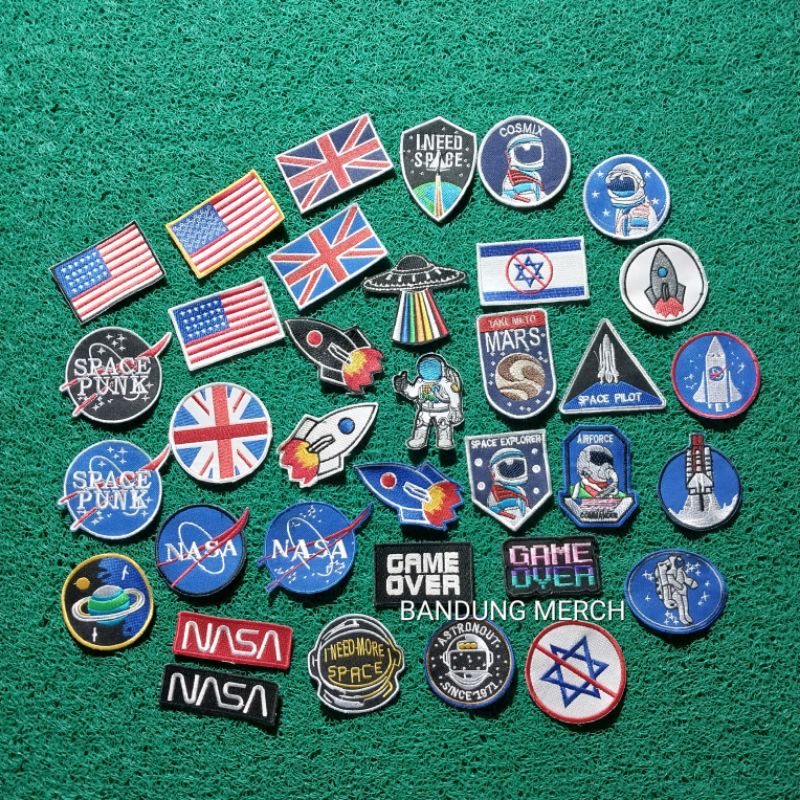 Patch bordir NASA premium best quality termurah