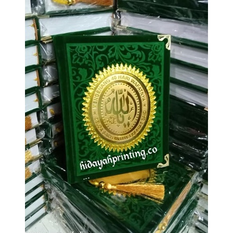 Percetakan Buku Yasin/Buku Yasin Dan Tahlil Lengkap Dengan Doa/Buku Yasin cover Bludru Kertas Glosi/