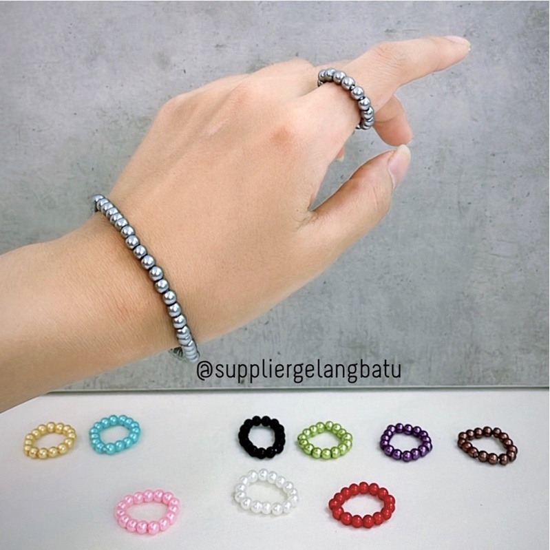 CINCIN GELANG MUTIARA 4MM MANIK CANTIK MUNGIL