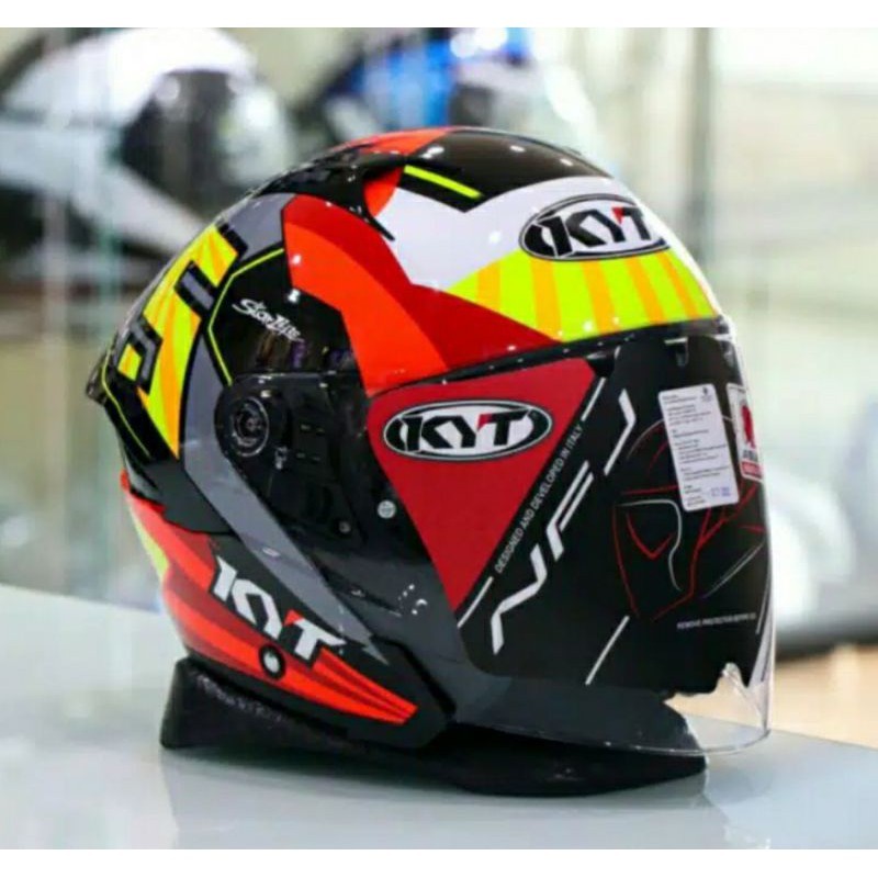 HELM KYT NFJ JAUME MASIA REPLICA 2019 HELM HALF FACE | HELM KYT ASLI ORIGINAL | HELM KYT TERBARU 202