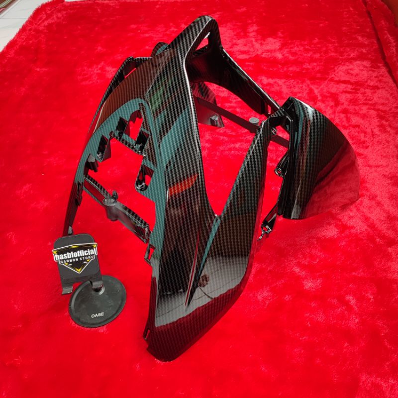 PANEL TAMENG DADA LAMPU DEPAN VARIO 110 CW KARBU FULL CARBON