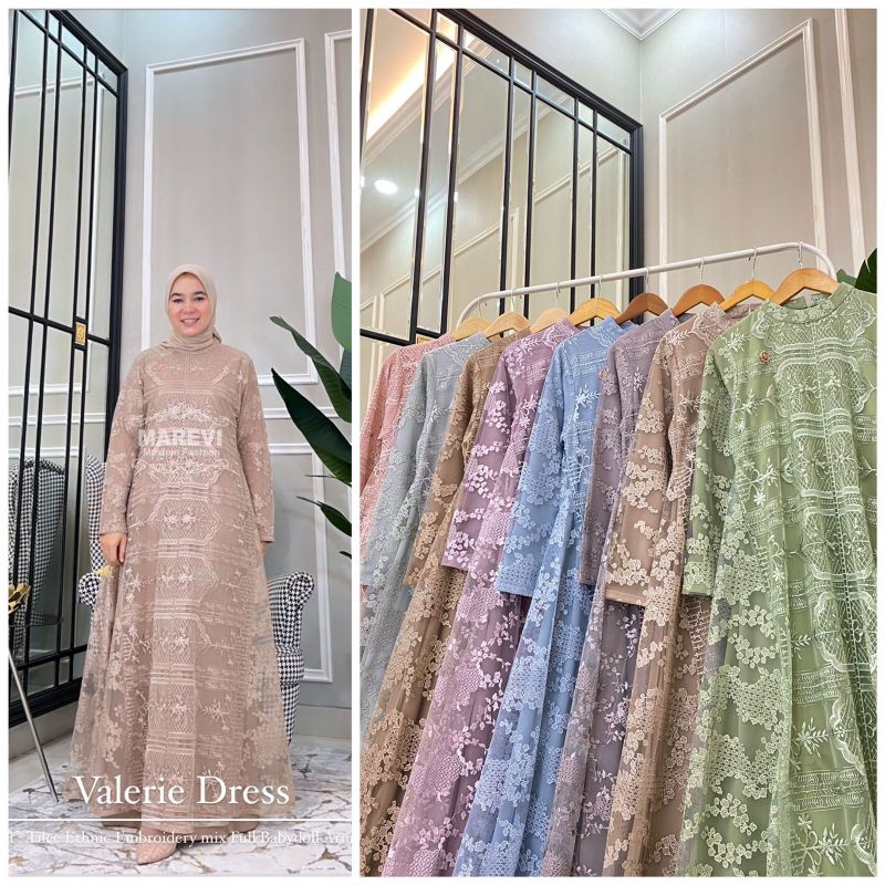 VALERI DRESS BY MAREVI/DRESS MAREVI TERBARU/GAMIS MAREVI/GAMIS MAREVI PREMIUM