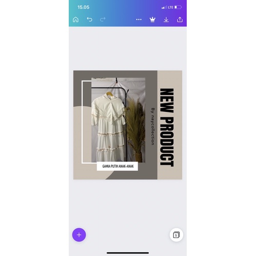 GAMIS PUTIH ANAK-ANAK CERUTI BANY DOLL SET WITH HIJAB