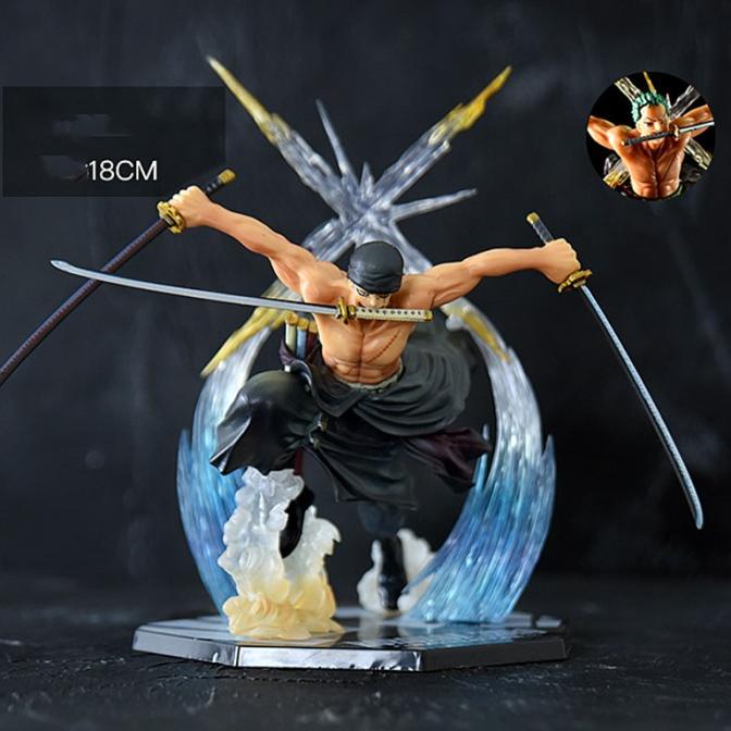 Figure One Piece Fzo KWS Zoro Luffy Ace Sanji Battle Effect