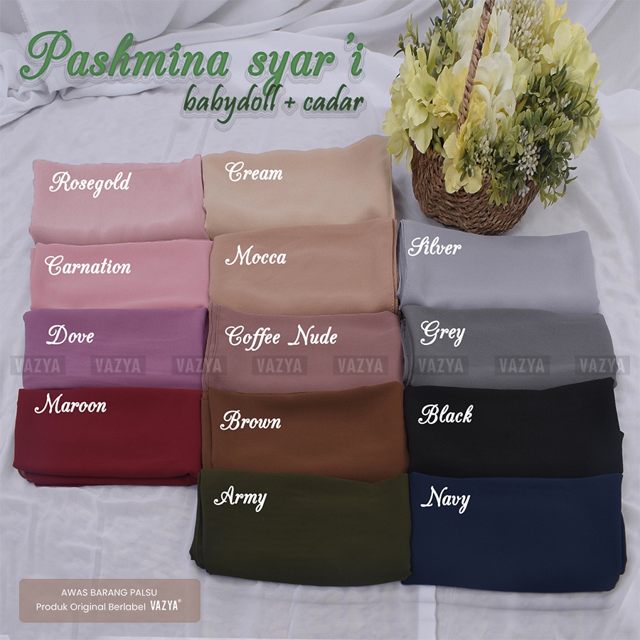 Pashmina Syari Jumbo Ceruty Babydoll 200 x 100 cm