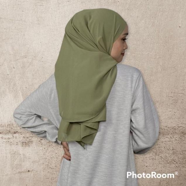 PASHMINA CURVE CERUTY BABYDOLL / PASHMINA OVAL CERUTY - SAGE GREEN