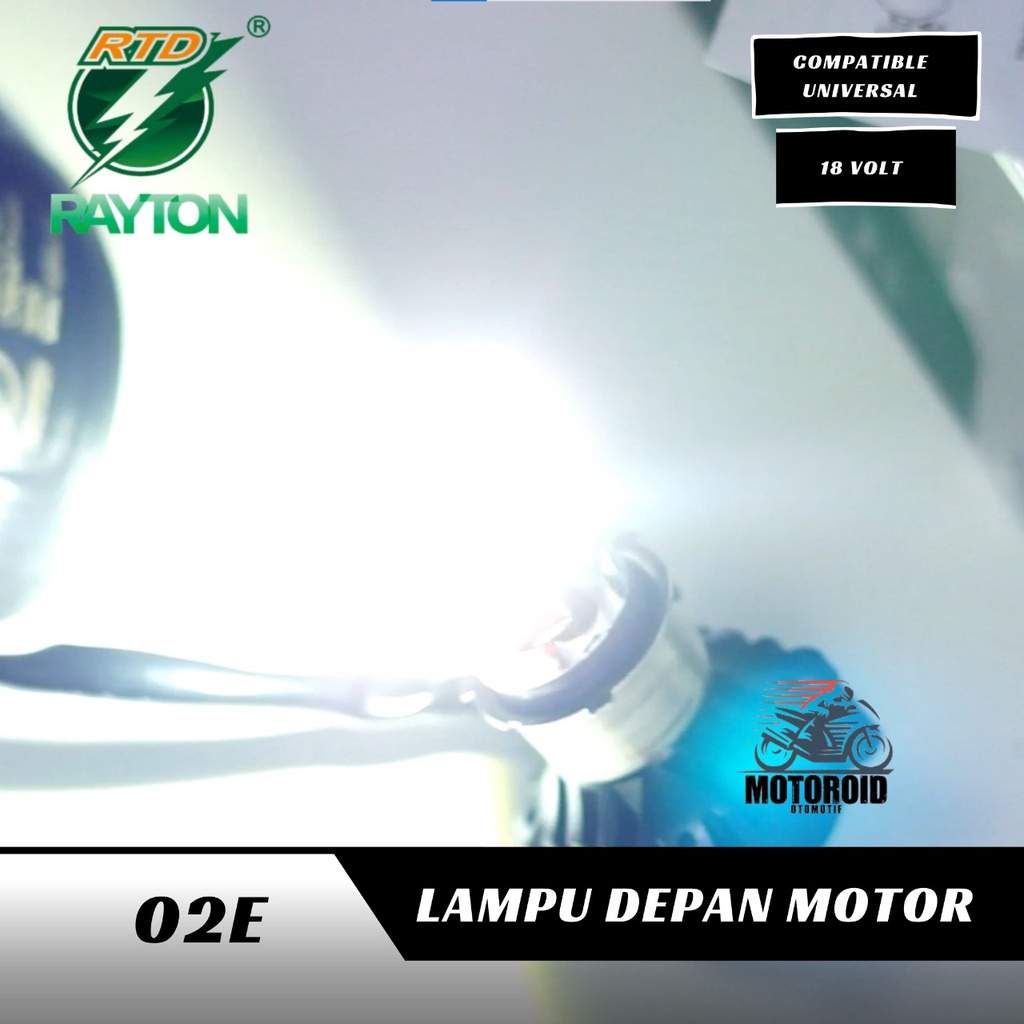 Lampu Motor RTD M02E FREE BONUS SAKLAR DIM ON OFF 3 TITIK 35W 6 Sisi 6 MATA