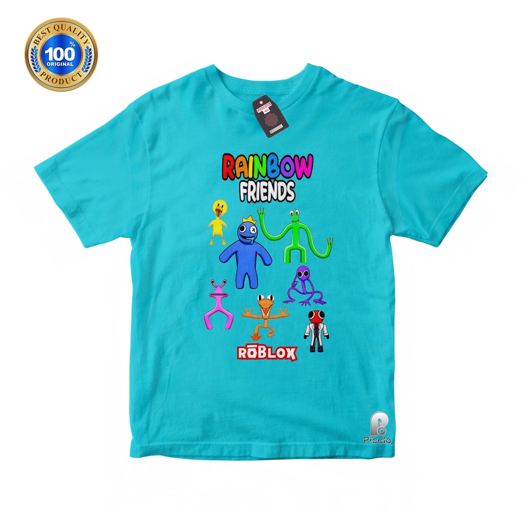 BAJU ANAK KAOS ATASAN ANAK RAINBOW FRIENDS X ROBLOX BAHAN COTTUN