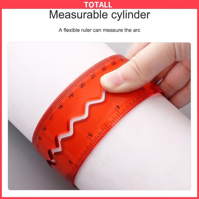 COD 30cm Penggaris Lunak Dilipat Portabel Flexible Ruler Alat tulis-Totall