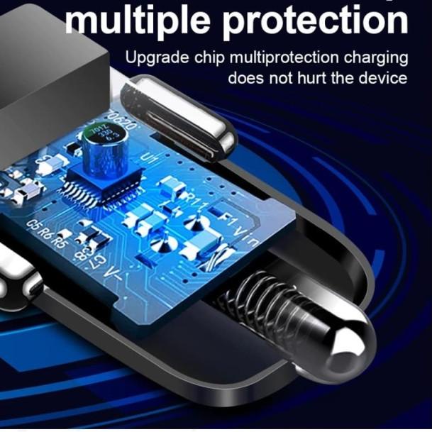 Car Charger QC3.0 Dual USB Fast Charging Qualcomm Quick Charger 12-24V