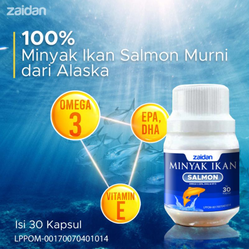 Zaidan Minyak Ikan Salmon (30 Kpsl)
