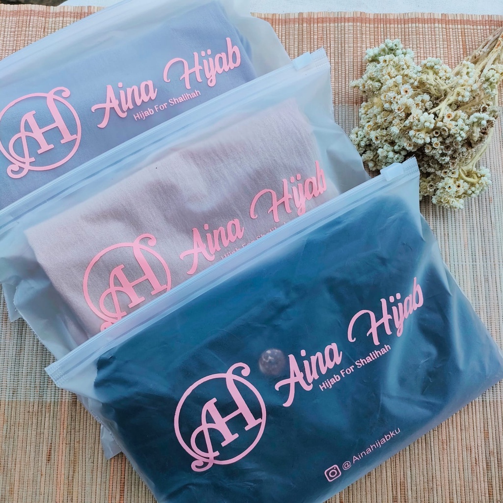 Ainahijab Bergo Crinkle Airflow Kancing Premium