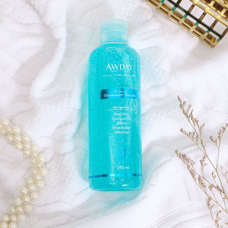 Awday 3in1 Shampoo Serum Hair Treatment original BPOM / shampo Awday