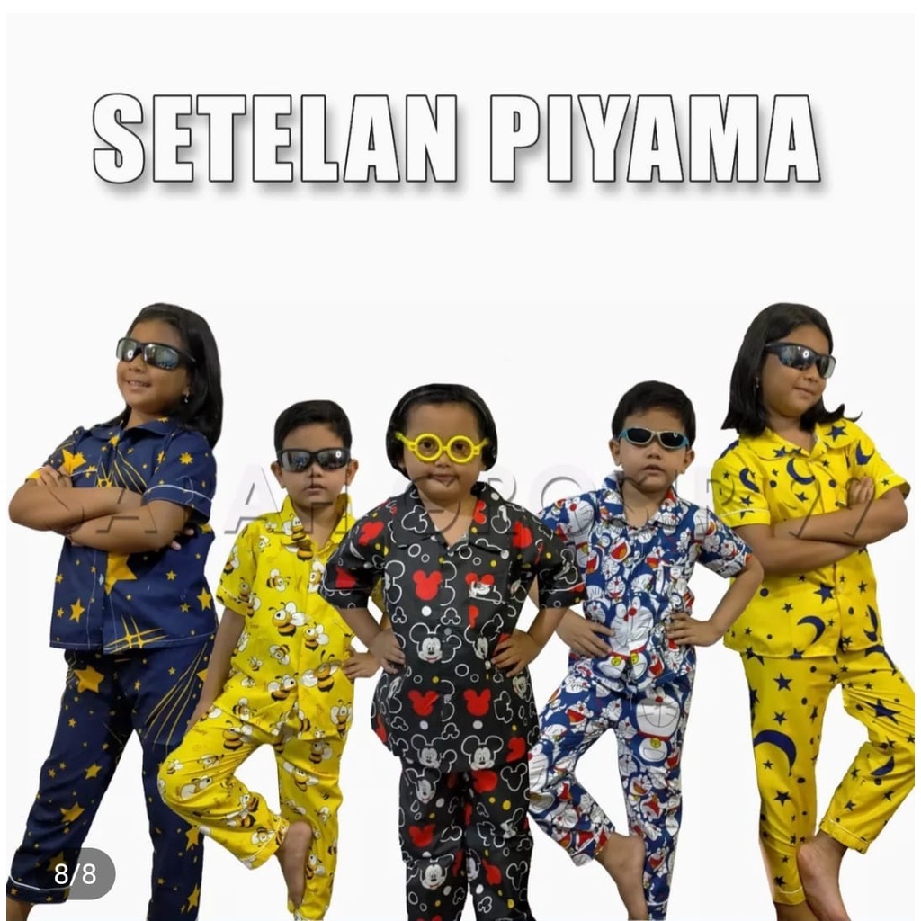 NUZ Setelan Piyama Anak // Baju Tidur Anak