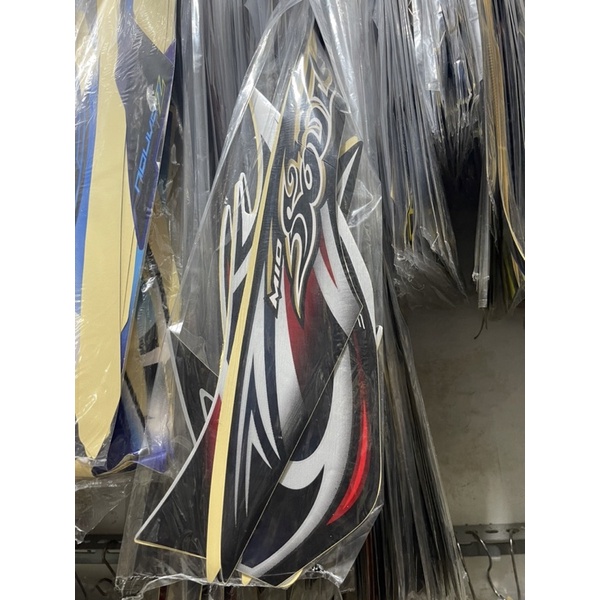 STIKER STRIPING MIO SOUL 2008 SILVER HITAM