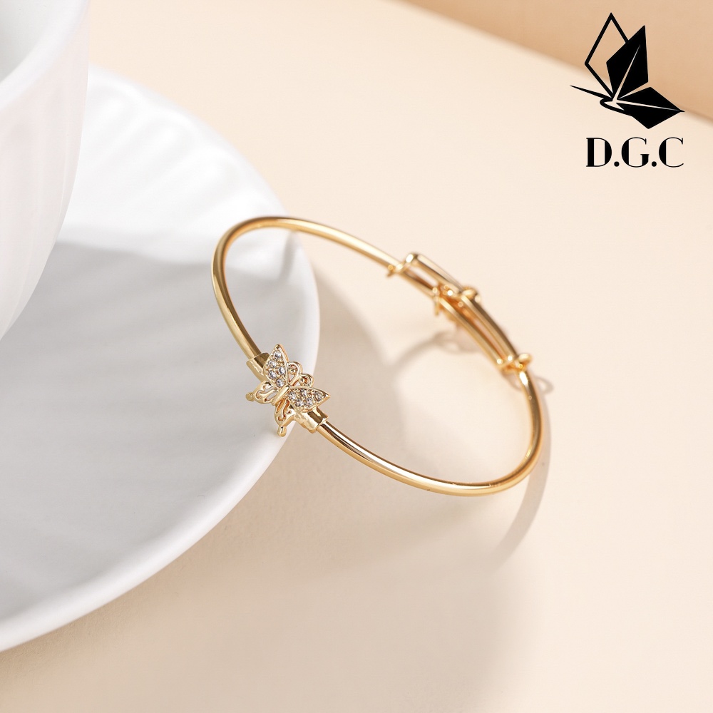 ✅D.G.C✨Gelang Titanium Anak Perempuan Lapis Emas Fashion Aksesoris Tangan Anti Karat Tidak Luntur Perhiasan Murah D515