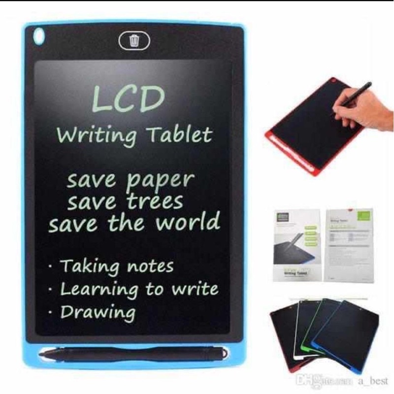 LCD WRITING TABLET 8.5 INCH / PAPAN TULIS ANAK DAN DEWASA / DRAWING TABLET